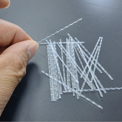 Wysokiej odporności na pęknięcia polipropylen PP Makro Fiber Wave For Bridge Construction