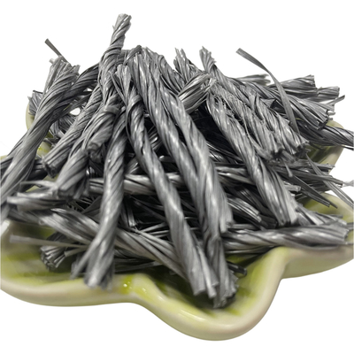 Buliding Polymer Material PP Fibre Twisted Bunchy Form 500T Odporny na pękanie