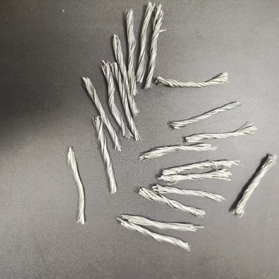 54 mm Wysokiej odporności na pęknięcia Polipropylen PP Twisted Bundle Włókno wzmocniony betonu