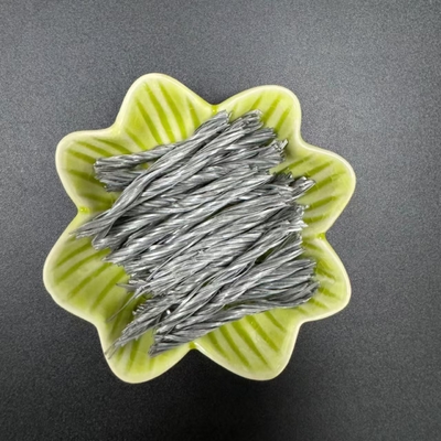 54MM Czarny polipropylen PP Twisted Bunchy Fiber For Concrete Construction Reinforcement