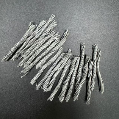 54MM Czarny polipropylen PP Twisted Bunchy Fiber For Concrete Construction Reinforcement
