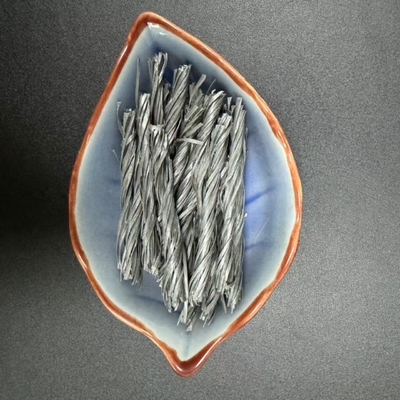 54MM Czarny polipropylen PP Twisted Bunchy Fiber For Concrete Construction Reinforcement
