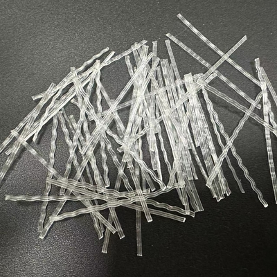 48mm Przejrzysty PP Makro Fiber Wave dla warstwy wodoodpornej i warstwy buforowej projektu ochrony wód podziemnych i tunelu